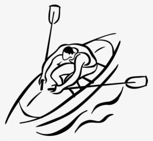 Clip Art Free Rowboat Or Row Boat With Oars - Rowing