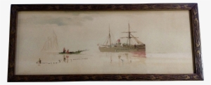 Vattero, 19th Century Chromolithograph Italian School - Victory Ship