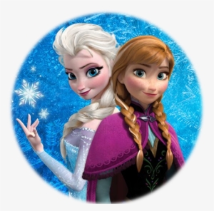Frozen Elsa Y Anna Png Graphic Download - Anna Elsa Frozen Round
