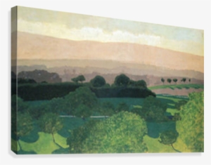 Landscape In Romanel By Felix Vallotton Canvas Print