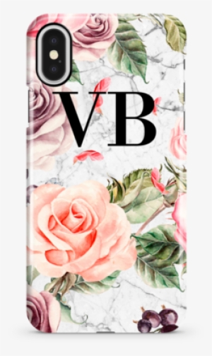 Personalised Watercolor Floral Initials Iphone X Case - Gypsi's Rhinestone Hair Comb