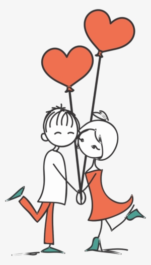 Stick Figure Couple Png Clipart Stock - Casal Desenho Png
