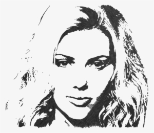 Scarlett Johansson - Scarlett Johansson Stencil