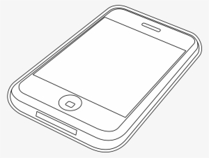 Iphone 3gs Black White Line Art Scalable Vector Graphics - Rb 260gs Png