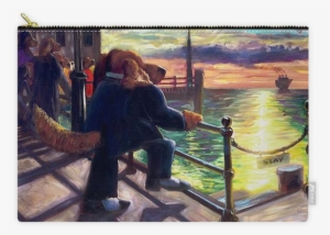 Carry-all Pouch - Bon Voyage - Lonely Dog Painting