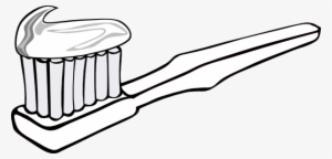 Toothbrush Clipart Black And White - Coloring Page Of Toothbrush