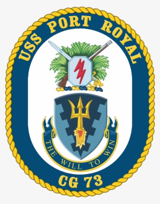 Uss Port Royal Cg-73 Crest - Battle Of Bunker Hill Symbol