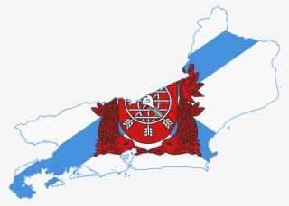 Flag Map Of Rio De Janeiro - Rio De Janeiro Bandeira