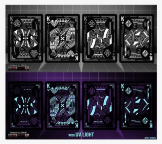 Limited Edition Bicycle Grid Blackout Playing Cards - Illustration