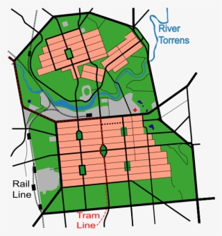 The City Of Adelaide, South Australia Was Laid Out - Adelaide Parklands Map