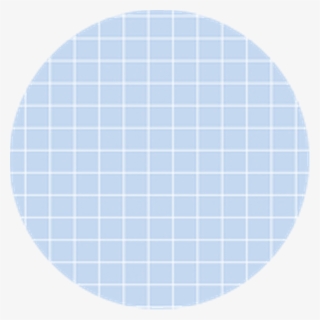 Blue Grid Aesthetic Circle Beautiful Sticker Art @bangt - Circle
