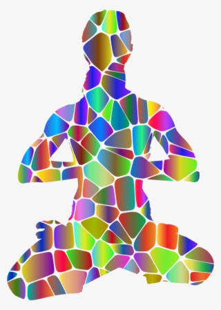 Female Yoga Pose 20 Silhouette Tiles Polyprismatic - Visual Arts