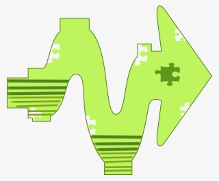 Arrow Green Fresh Jigsaw Png And Psd - Plot