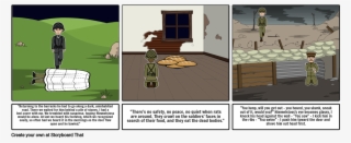 Theme In All Quiet Storyboard - Cartoon