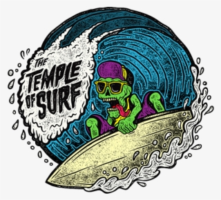 Surf Surfing Fremantle Skull Club Football Illustration - Temple Of Surf