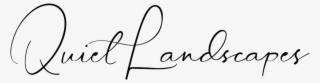 Quiet Landscapes - Calligraphy