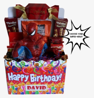 Choose Your Super-hero Birthday Gift Basket - Gift Basket