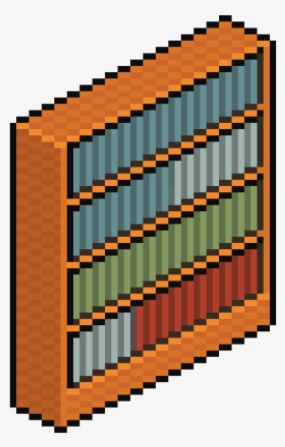 And With That We're Done Creating Pieces Of Furniture - Bookshelf Pixel 2d Art