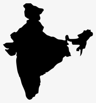 Png File Svg - India Map Silhouette