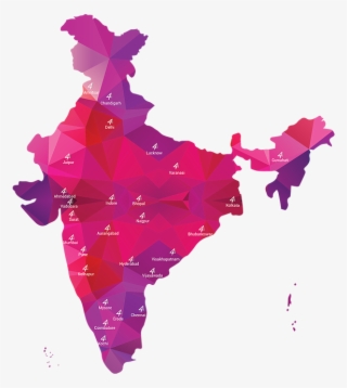 India-01 - Capital Of India On Map