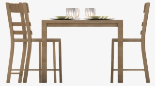 Rightview - Table With Chairs Front View