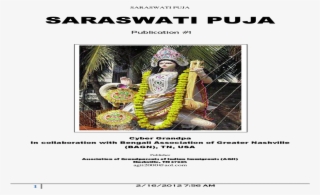 02 Saraswati Puja Global Bagn Final Feb 15, 2012 Pdf - Hindu Temple