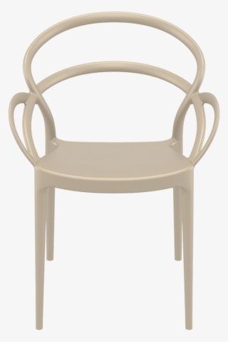 Dining Hospitality Mila Chair Taupe Front View - Chair