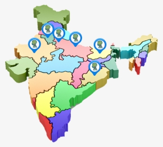 So We Are Open To Give Our Franchises To Interested - 3d Map Of India