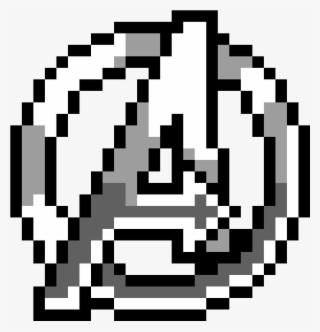 Avengers Logo - Koro Sensei Pixel Art