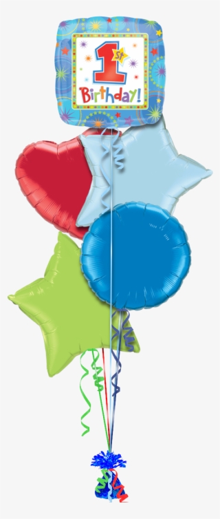 1st Birthday Boy Square Special Age Balloon - Superman Balloons Png