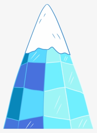 Oh Also Here's A Transparent Ice Mountain I Made That - Illustration