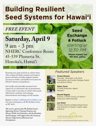 April 9 Seed Flyer - Azek