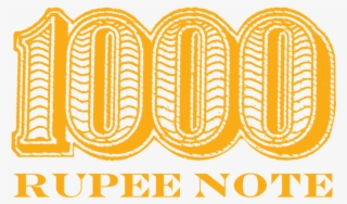 1000 Rupee Note - Illustration