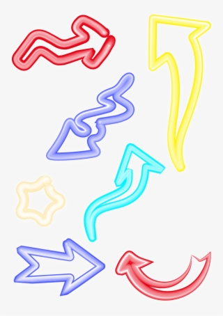 Neon Special Effects Color Personality Arrow Ai Vector