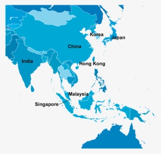 Southeast Asia Map Of Top 7 Markets - Southeast Asia And Australasia