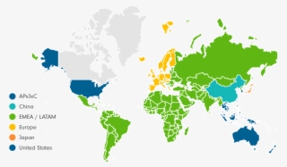 Regions - Telegram Users Around The World