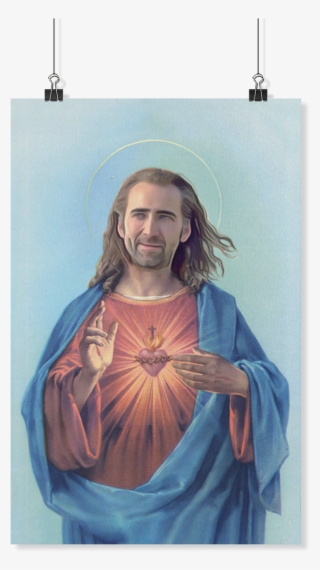 Nicolas Cage As Jesus Poster - Nic Cage Jesus