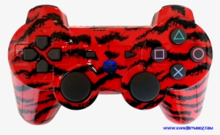 Red Tiger Camo Dualshock 3 Ps3 Controller, $79 - Game Controller