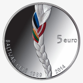 Lv 2014 5euro Baltic Way A - Latvia 5 Euro Coin
