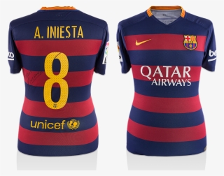 Andres Inesta Matchworn Barcelona Shirt - Sports Jersey