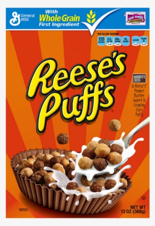 Share - Reeses Puffs Cereal Box