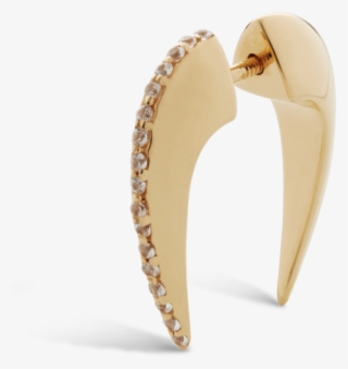 Amara Big Stone Horn - Earrings