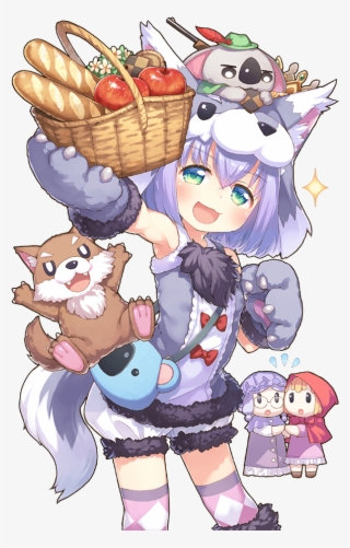 Original) Loading Big Bad Wolf, Grandmother, Little - Cartoon