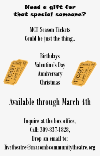 Tickets - Orange