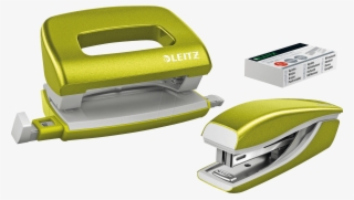Nexxt Wow Mini Stapler And Hole Punch Set, Green Leitz - Zımba Delgeç Seti Leıtz
