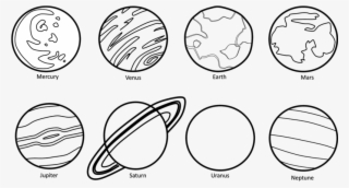 Planets Clipart Black U0026 W - Black And White Pictures Of Planets