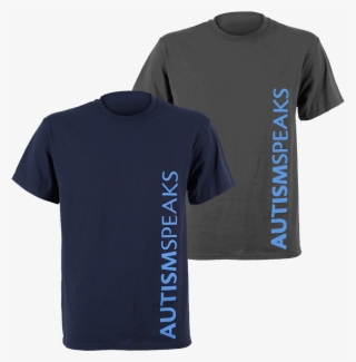 Autism Speaks Vertical Logo T-shirt - Vertical Logo On Shirt