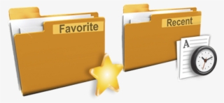 Recent Folders & Favorite Folders - Quartz Clock