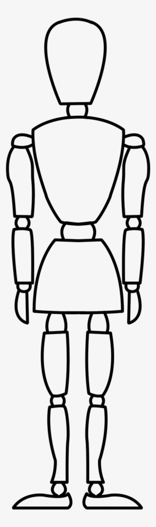 Wooden Mannequin Outline