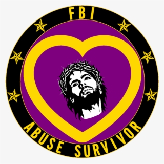 'fbi Abuse Survivor' The Purple Blood Medal - Circle
